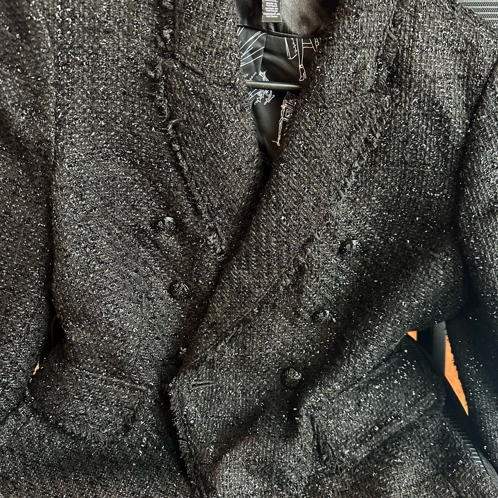 White House Black Market Elegant Black Studio Blazer
